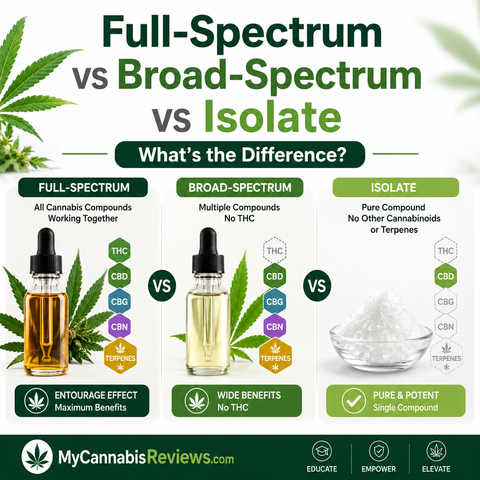 Full-Spectrum vs Broad-Spectrum vs Isolate: What's the Difference?