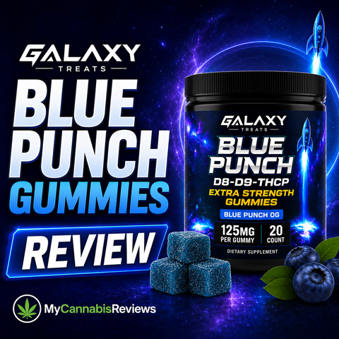Galaxy Treats Blue Punch Gummies Review: D8/D9/THCP Extra Strength