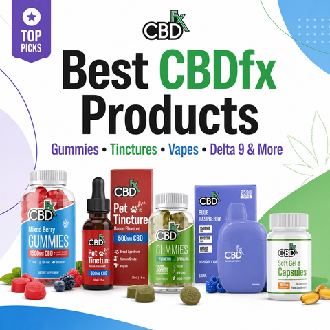 Best CBDfx Products 2026 top picks — gummies, tinctures, vapes, Delta 9 and more, by My Cannabis Reviews