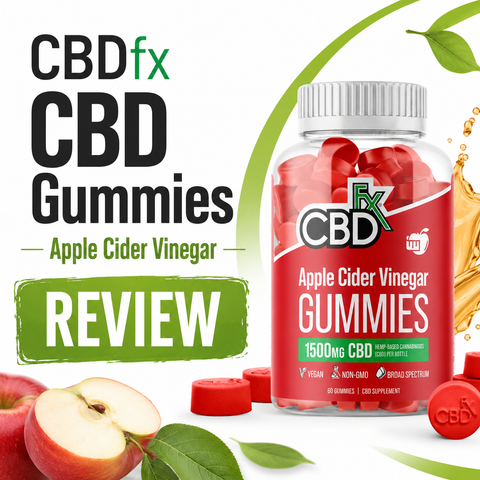 CBDfx CBD Gummies with Apple Cider Vinegar 1500mg review banner by My Cannabis Reviews