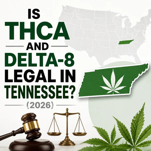 Title graphic for a 2026 guide to Ohio hemp law, covering delta-8, THCA flower and dispensary-only sales