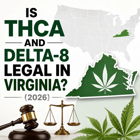 Title graphic for a 2026 guide to Tennessee hemp law, covering delta-8, THCA flower and TABC licensing