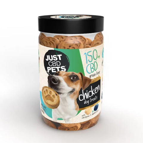 Just CBD Pets Chicken Dog Treats 150mg at CBD.co