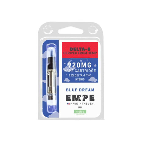 EMPE USA Delta-8 Vape Cartridges 1ml 920mg + Free Battery