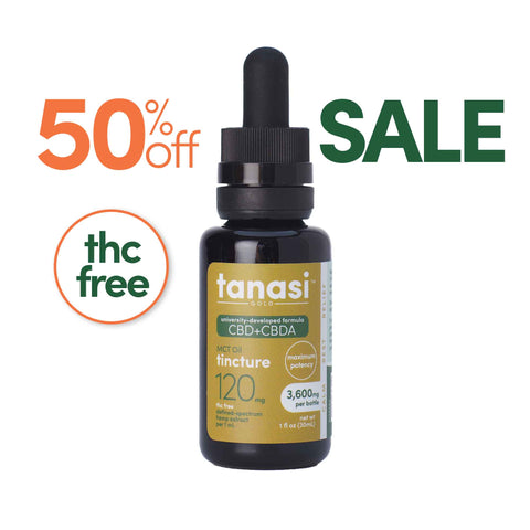 Tanasi CBD+CBDA GOLD Tincture 3600mg