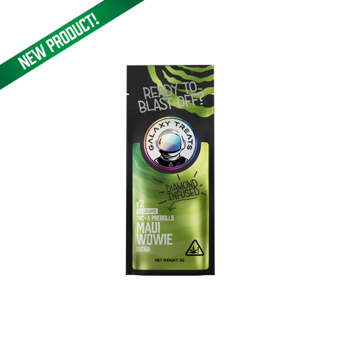 Galaxy Treats Maui Wowie Diamond Infused 2ct THCA Prerolls