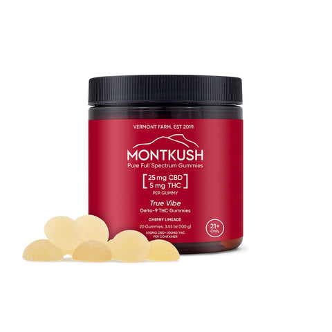 MONTKUSH True Vibe Delta-9 THC Gummies — Cherry Limeade