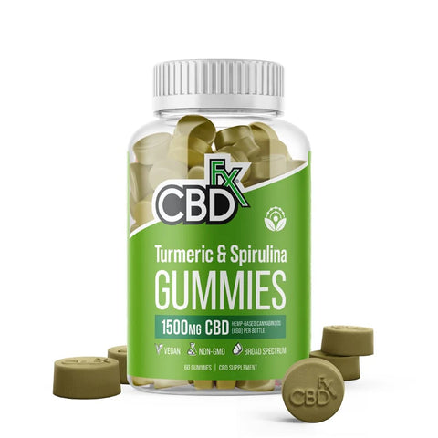 CBDfx CBD Gummies with Turmeric & Spirulina