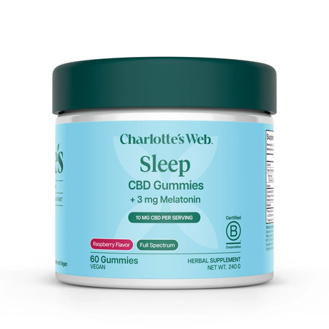 Charlotte’s Web Sleep CBD Gummies Raspberry 60ct at CBD.co
